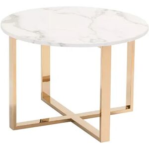 Zuo Modern Round Faux Marble End Table, Grey