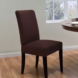 Kathy Ireland Ingenue Dining Room Chair Slipcover, Dark Brown