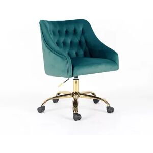 Pier 1 Velvet Home Office Task Chair - Navy, Blue