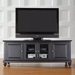 Crosley Furniture Cambridge Low Profile TV Stand, Black