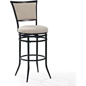 Crosley Furniture Rachel Swivel Bar Stool, Black