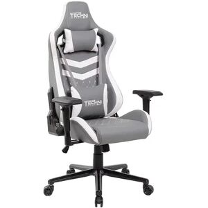 Techni Sport TS-83 Ergonomic PC Gaming Chair, Grey/White