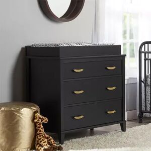 Little Seeds Monarch Hill Hawken 3-Drawer Changing, Black