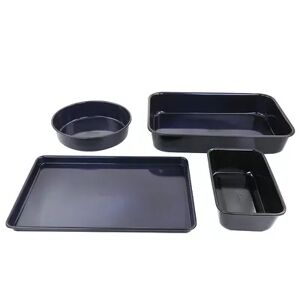 Oster Cocina 4 Piece Non Stick Carbon Steel Bakeware Set, Brt Blue