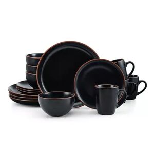 Pfaltzgraff Hunter 16 pc. Dinnerware Set, Black