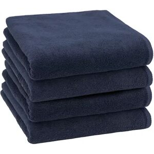 Linum Home Textiles 4-piece Turkish Cotton Ediree Bath Towel Set, Blue, 4 PC SET