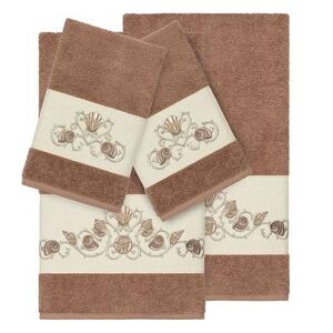 Linum Home Textiles Bella 4-piece Embellished Bath Towel Set, Multicolor, 4PC SET
