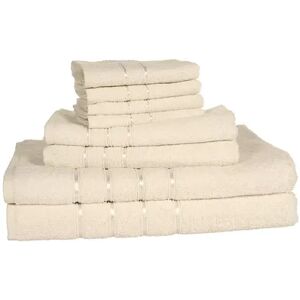 Portsmouth Home 8-piece Plush Bath Towel Set, Natural, 8PC SET