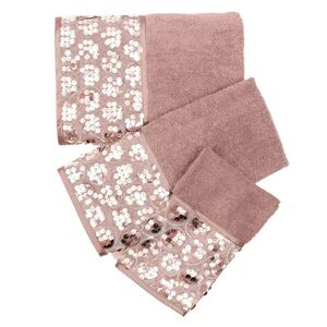 Popular Bath Sinatra 3-piece Bath Towel Set, Pink, 3PC Set