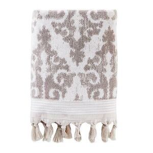 Saturday Knight, Ltd. Mirage Fringe Bath Towel, Grey