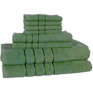 Portsmouth Home 8-piece Plush Bath Towel Set, Green, 8PC SET