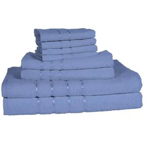 Portsmouth Home 8-piece Plush Bath Towel Set, Blue, 8PC SET