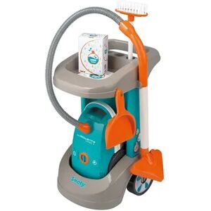 Smoby Rowenta Cleaning Trolley with Vacuum Cleaner, Multicolor