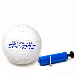 Skywalker Trampolines Volleyball and Pump Kit with Logo by Skywalker Sports, White
