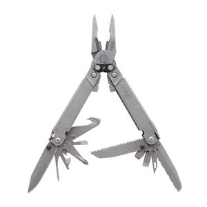 SOG PowerAccess Assist MT Steel 21 Tool Multi Tool w/ Nylon Sheath, Stonewashed, Grey