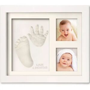 KeaBabies Baby Hand and Footprint Kit, Baby Footprint Kit, Baby Keepsake Picture Frames, White, 6X4
