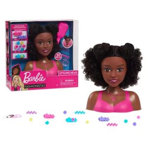 Just Play Barbie Black Hair Small Styling Head, Multicolor