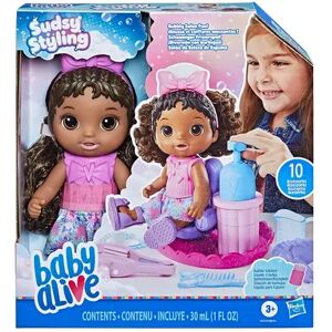 Baby Alive Sudsy Styling Doll, Black Hair, Multicolor