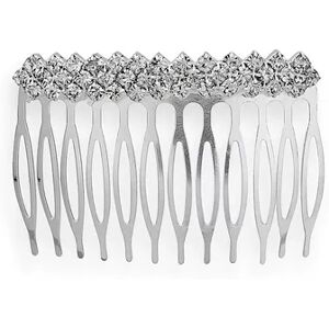 Crystal Allure Hair Comb, White