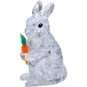 BePuzzled 3D Rabbit Crystal Puzzle, White