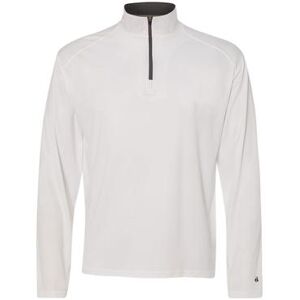 Badger Sport 4102 Men's Lightweight Long-Sleeve Quarter-Zip Performance Pullover T-Shirt size 2XL Polyester BG4102