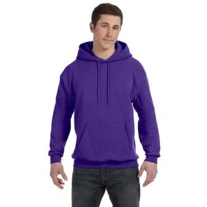 Hanes P170 Ecosmart 50/50 Pullover Hooded Sweatshirt in Purple size 5XL Cotton Polyester