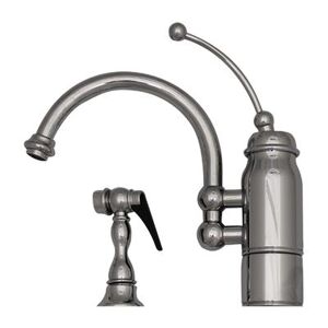 Whitehaus Collection New Horizon Kitchen Faucet with Side Spray - Chrome 3-3170-C