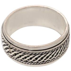 NOVICA Men's sterling silver spinner ring, 'Speed'