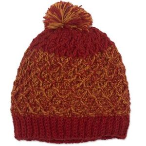 NOVICA Winter Fire,'Crocheted 100% Alpaca Wool Hat'