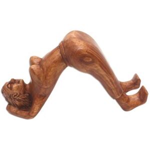 NOVICA Morning Strength,'Hand Carved Phone Stand'