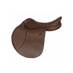 Henri de Rivel Advantage Close Contact Saddle - Flocked - 16.5 - Regular - Australian Nut - Smartpak