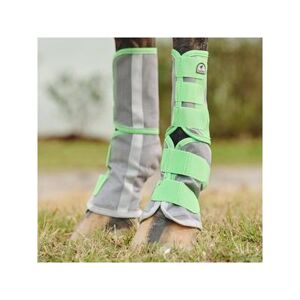 SmartPak Deluxe Fitted Fly Boots 2.0 - Hind - Clearance! - Oversize - Green Glow - Smartpak
