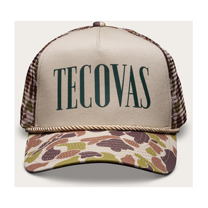 Tecovas Camo Trucker Hat, Camo/Green, Cotton/Polyester