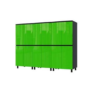 Contur Cabinet 7.5' Premium Lime Green Garage Cabinet System