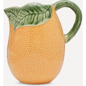 Bordallo Pinheiro Orange Earthenware Pitcher