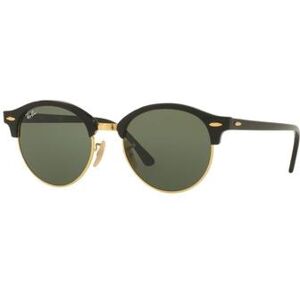 Ray-Ban RB4246 Clubround Sunglasses Black Frame Green Lenses 901-51