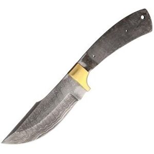 "Knifemaking Skinner Blade 5"" Damascus steel clip point blade BL612D"