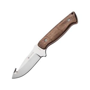 "Beretta Chamois Fixed Blade Knife 4.25"" satin finish 440 stainless guthook blade Walnut handle CO231A273508B4"