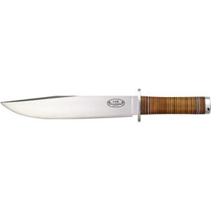 Fallkniven Tor - Northern Fixed Blade Knife 10in Stainless Blade Stacked Leather Handle FNNL1