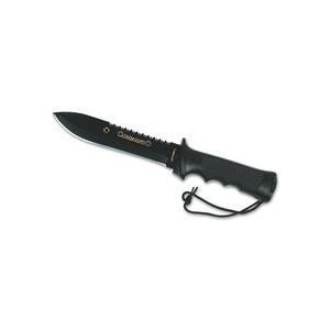 Aitor Commando Gold Fixed Blade Knife6.9in Steel Blade Black Handle 16121