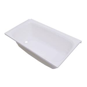 Lippert Abs Acrylic Bathtub With Left Drain - 24in x 40in White 209673