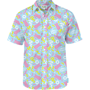 Tipsy Elves Men's PEEPS Sugar Me Squiggled Button Down Shirt