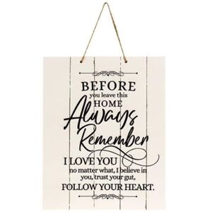 Before You Leave This Home Pallet Board Rope Sign - 15 15