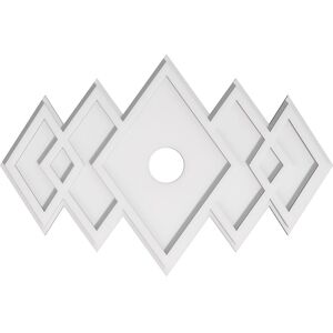 Ekena Millwork Zoe Architectural Grade PVC Contemporary Ceiling Medallion 24.0 In. X 1.0 In. X 36.0 In.