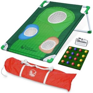 GoSports BattleChip Backyard Golf Cornhole Game Includes Chipping Target, 16 Foam Balls, Hitting Mat and Carrying Case 3' x 2'