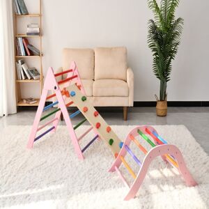 Phoebecat 2-Piece Montessori Climber, Foldable Indoor Play for Toddlers 75.0 In. L X 22.0 In. W X 30.5 In. H