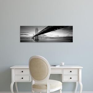 Easy Art Prints Panoramic Images's 'Twilight, Bay Bridge, San Francisco, California, USA' Premium Canvas Art 8 x 24
