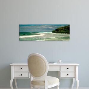 Easy Art Prints Panoramic Image 'Waves breaking on shore, Lennox Head, New South Wales, Australia' Canvas Art 12 x 36