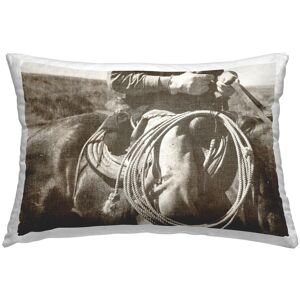 Stupell Cowboy with Lasso Decorative Printed Throw Pillow Design by RileyB 14 x 20
