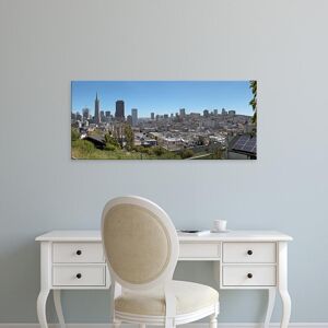 Easy Art Prints Panoramic Images's 'San Francisco downtown skyline and Chinatown district, California, USA' Canvas Art 12 x 28